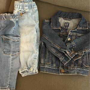 GAP Kids Dark and Light Blue Jeans Set
